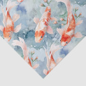 Leuke Bright Koi Fish Pond Decoupage Tissuepapier (Detail)