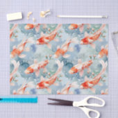 Leuke Bright Koi Fish Pond Decoupage Tissuepapier (Craft)