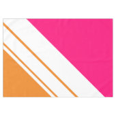 Leuke Bright Sportief Sinaasappel Snoep Roze Racin Tafelkleed (Voorkant (Horizontaal))