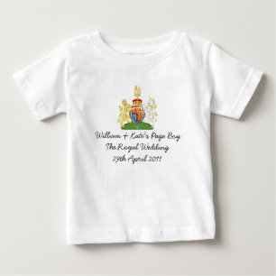Leuke Britse Royal Wedding "Page Boy" souvenir top