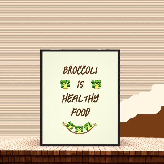 Leuke broccoli foto afdruk
