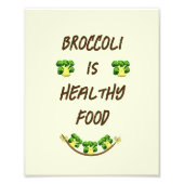 Leuke broccoli foto afdruk (Voorkant)