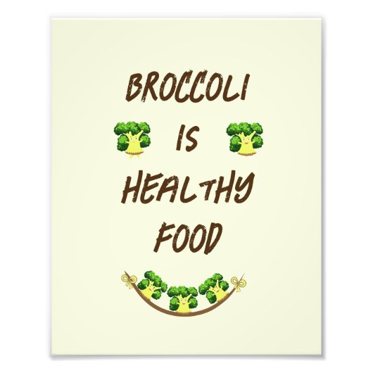 Leuke broccoli foto afdruk (Voorkant)