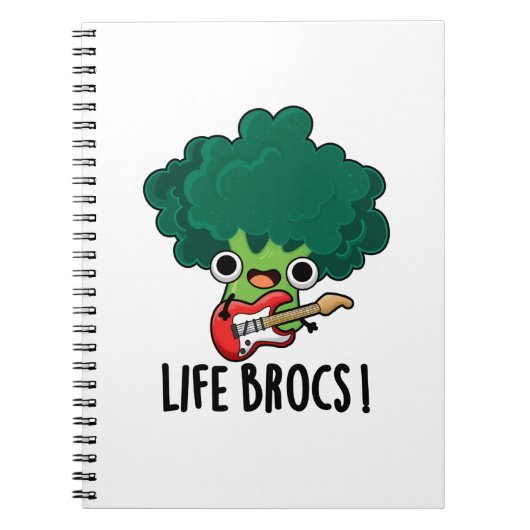Leuke Broccoli Grappige Groente Broccoli Stijl  Notitieboek (Voorkant)