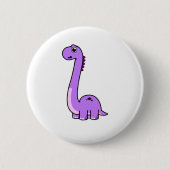 Leuke Brontosaurus Dinosaur Kinder en Volwassen Di Ronde Button 5,7 Cm (Voorkant)