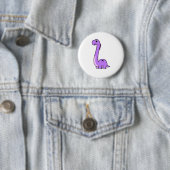 Leuke Brontosaurus Dinosaur Kinder en Volwassen Di Ronde Button 5,7 Cm (In situ)