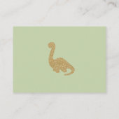 Leuke Brontosaurus Dinosaur Luier Raffle Insert Informatiekaartje (Achterkant)