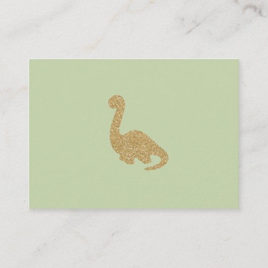 Leuke Brontosaurus Dinosaur Luier Raffle Insert Informatiekaartje (Achterkant)