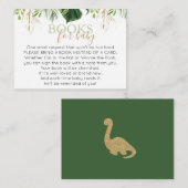 Leuke Brontosaurus Dinosaurus Breng een boekje Informatiekaartje (Voorkant / Achterkant)