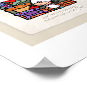 ! Leuke broodbakker chef-kok  oven Poster (Hoek)