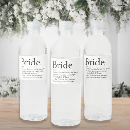 Leuke Bruid Definitie Bruiloft Bruidssalon Trouwen Waterfles Etiket