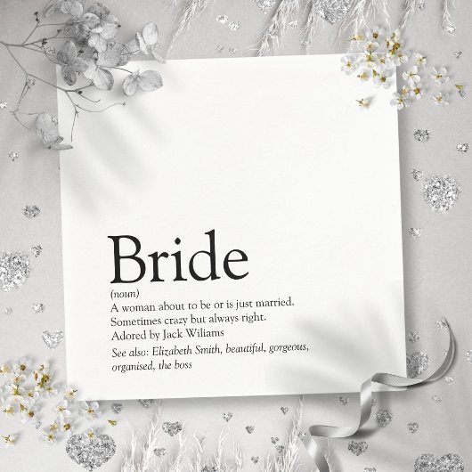 Leuke Bruid Definitie, Moderne Bruidsuitgifte Servet