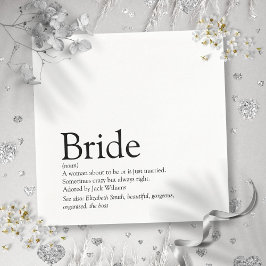 Leuke Bruid Definitie, Moderne Bruidsuitgifte Servet