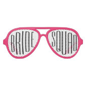 Leuke bruid Squad Bachelorette Bruiloft Feest Guns Aviator Zonnebril (Voorkant)