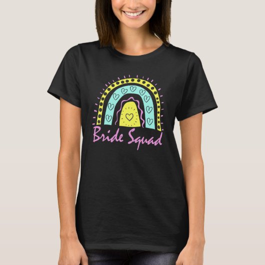 Leuke Bruidsentourage Afscheidscadeau Crew Matchin T-shirt (Voorkant)