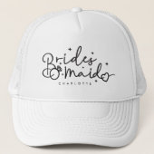 Leuke bruidsmeisje script bruiloft trucker pet (Voorkant)