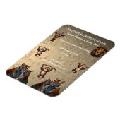 Leuke bruiloft dierentuin magneet (Linkerzijde)