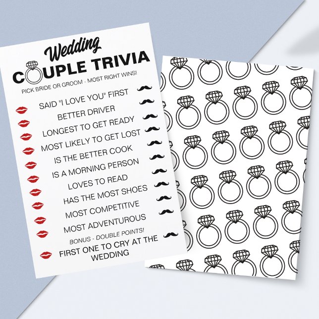 Leuke bruiloft paar trivia spel - bruid vs. bruide (Fun & Romantic Couple Trivia Game – Perfect for Bridal Showers, Weddings, and Date Nights!)