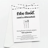 Leuke bruiloft repetitie diner uitnodiging