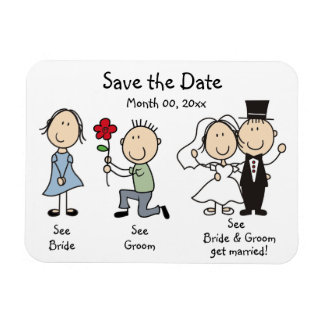Leuke bruiloft Save the Date Magnets Magneet