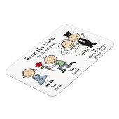 Leuke bruiloft Save the Date Magnets Magneet (Linkerzijde)