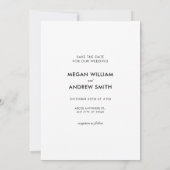 Leuke bruiloft schattig paar save the date (Achterkant)