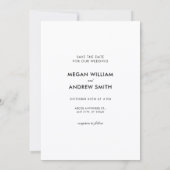 Leuke bruiloft schattig paar save the date (Achterkant)