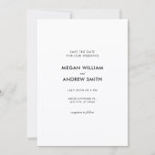 Leuke bruiloft schattig paar save the date (Achterkant)