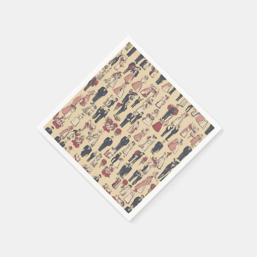 Leuke bruiloft servetten (Hoek)