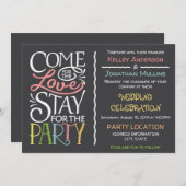 Leuke bruiloft uitnodiging ontwerp (Voorkant / Achterkant)