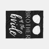 Leuke bruiloftsuitrusting voor Brother of the Brid Fleece Deken (Voorkant (Horizontaal))