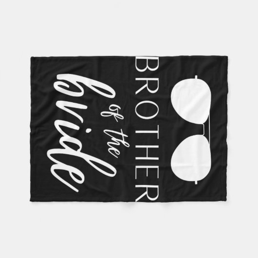 Leuke bruiloftsuitrusting voor Brother of the Brid Fleece Deken (Voorkant (Horizontaal))