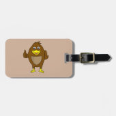 Leuke bruine de douanebagagelabels van het bagagelabel (Voorkant horizontaal)