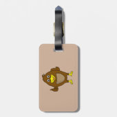 Leuke bruine de douanebagagelabels van het bagagelabel (Achterkant verticaal)