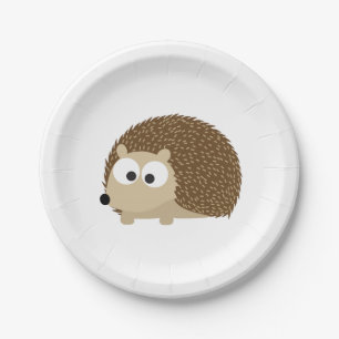 Leuke Bruine Egel Papieren Bordje