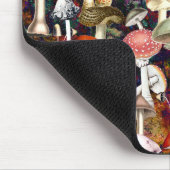 Leuke bruine paddenstoel schimmel tuin patroon muismat (Hoek)