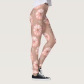 Leuke bruine perzik Waterverf pompoen Herfst Leggings (Rechts)