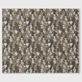 Leuke bruine puppy Pop Art Dog Cadeaupapier (Vlak)