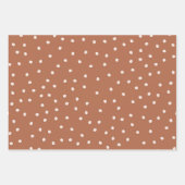 Leuke bruine Stippen Inpakpapier Vel (Voorkant)