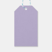 Leuke bruine tijger gezicht paarse cadeaulabel (Achterkant)