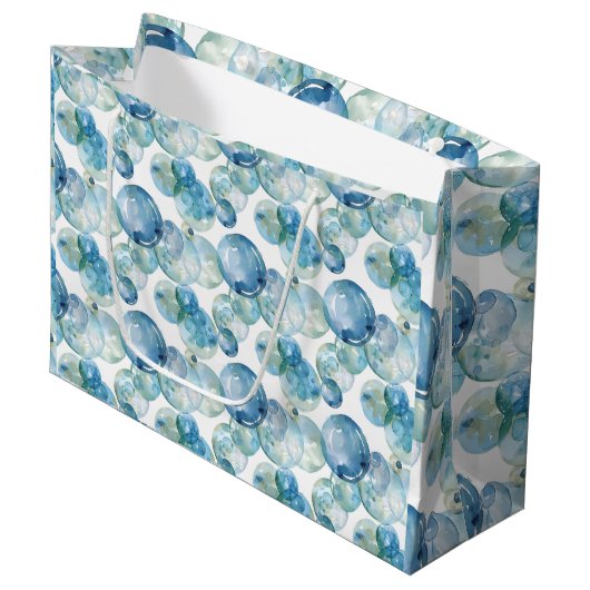 Leuke bubbels groot cadeauzakje (Voorkant Gekanteld)