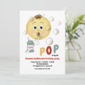 Leuke Bubble Feest Kaart (Staand voorkant)