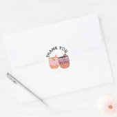 Leuke Bubble Tea Boba Verjaardag Bestie Ronde Sticker (Envelop)