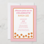 Leuke Bubble Tea Meisjes Verjaardagsfeestje Kaart (Achterkant)