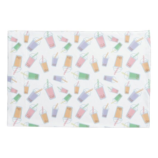 Leuke Bubble Theepatroon Pastel Zachte Kleuren Bab Kussensloop (Achterkant)