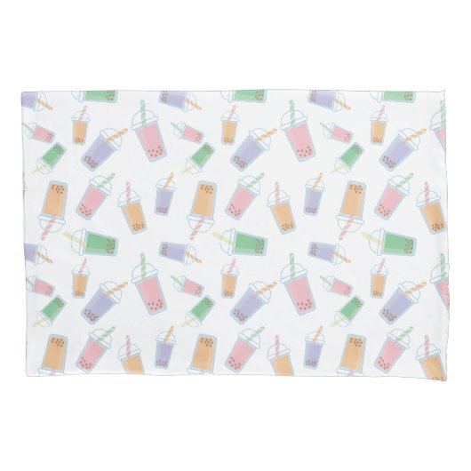 Leuke Bubble Theepatroon Pastel Zachte Kleuren Bab Kussensloop (Voorkant)