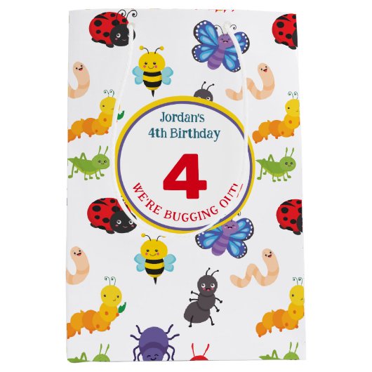 Leuke Bug Party Medium Cadeauzakje (Voorkant)