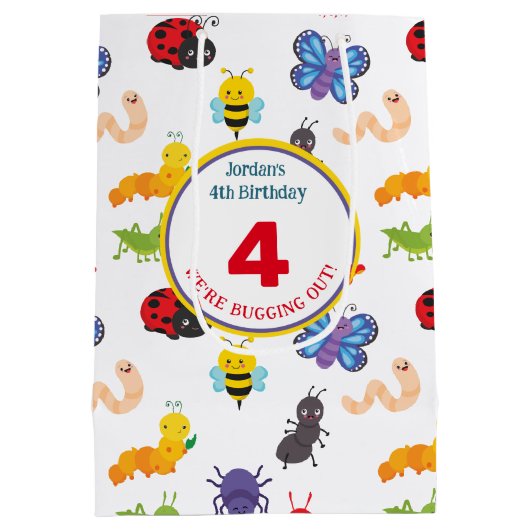 Leuke Bug Party Medium Cadeauzakje (Achterkant)