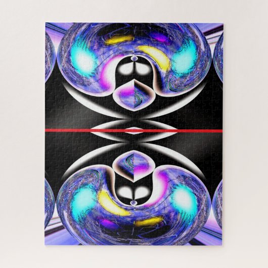 Leuke buitenaardse katten kunst legpuzzel (Verticaal)