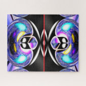 Leuke buitenaardse katten kunst legpuzzel (Horizontaal)